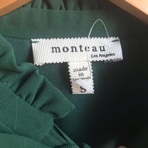 Monteau Tops - Monteau Green high neck Blouse Small Monteau Tops - Monteau Green high neck Blouse Small